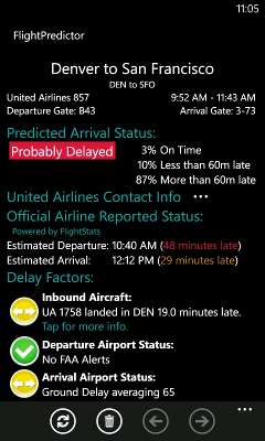 Flight information