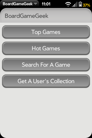 Main screen