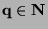 $\mathbf{q\in{\bf N}}$