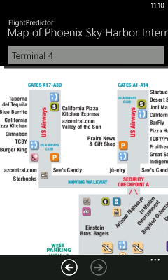 Airport terminal map