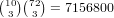 (10)(72) = 7156800
 3  3  